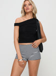 product Zitoni Micro Short Black / White Princess Polly High Waisted Shorts 