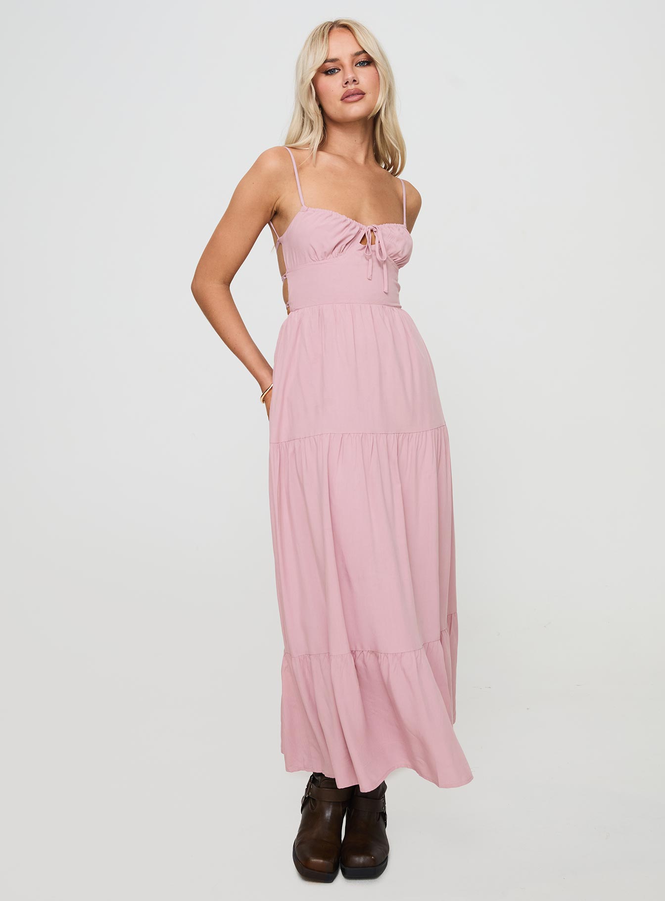 Juzen maxi dress pink