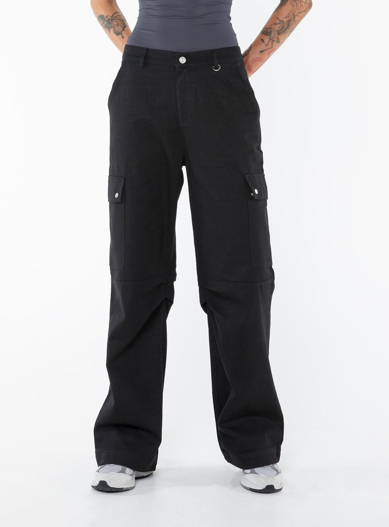 Forever New Scout Tall Cargo Pants In Black