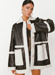 Lexie Faux Leather Jacket Black