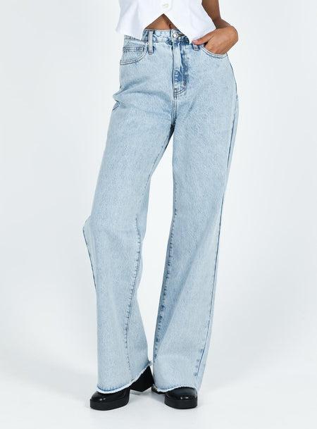 Straight Leg Jeans | High Waisted & Mid Rise | Princess Polly USA