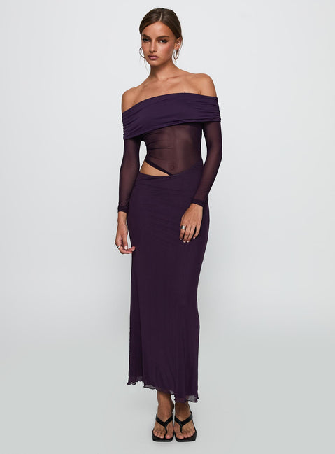 Soul Ties Long Sleeve Maxi Dress Purple | Princess Polly Soul Ties Long Sleeve Maxi Dress Purple | Princess Polly