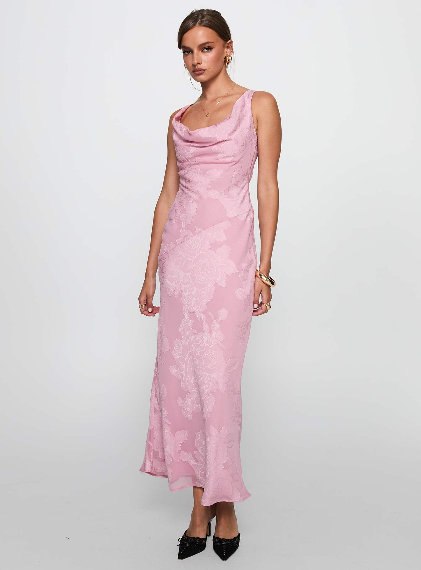 Pink Cowl Neck Maxi Dress Boohoo Women's Cowl Neck Tie Front Maxi Dress In Candy Pink Pink Cowl Neck Maxi Dress Boohoo Women's Cowl Neck Tie Front Maxi Dress In Candy Pink