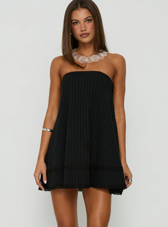 Gypsea Strapless Swing Mini Dress Black