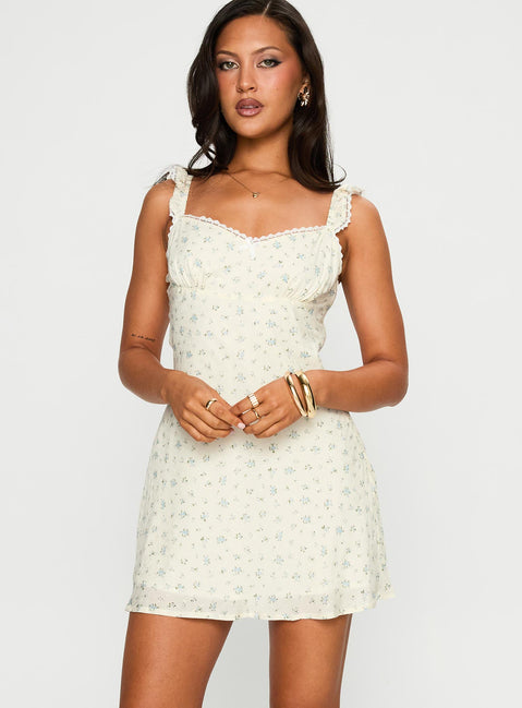 Beacall Mini Dress Multi Floral | Princess Polly Beacall Mini Dress Multi Floral | Princess Polly