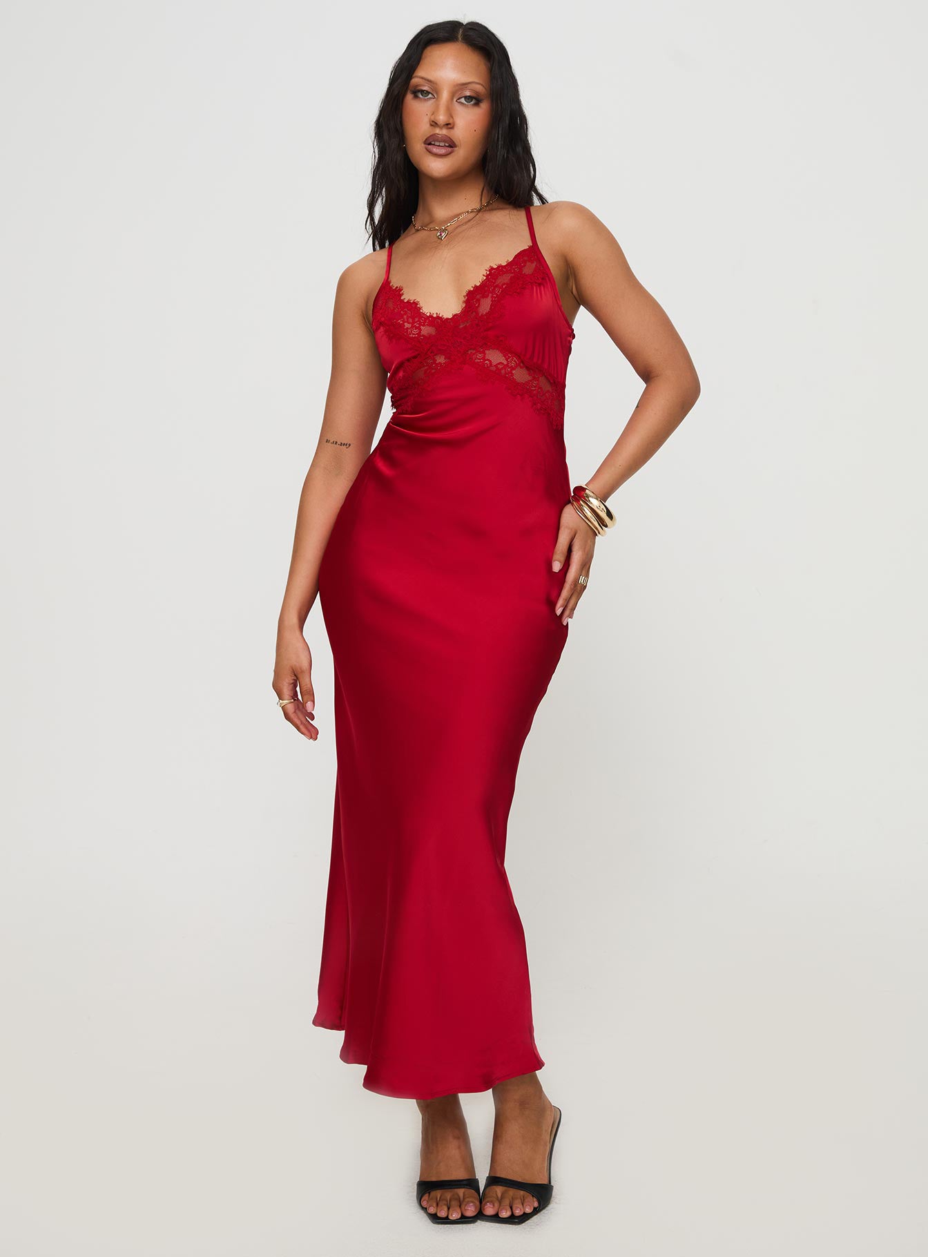 Treasure Bias Cut Maxi Dress Red | Princess Polly Treasure Bias Cut Maxi Dress Red | Princess Polly