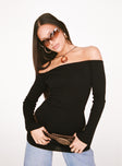 back view of model wearing Princess Polly Parisa Long Sleeve Mini Dress Black Tall Straight Neck 