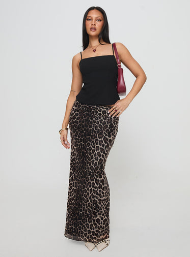 Ergo Maxi Skirt Leopard