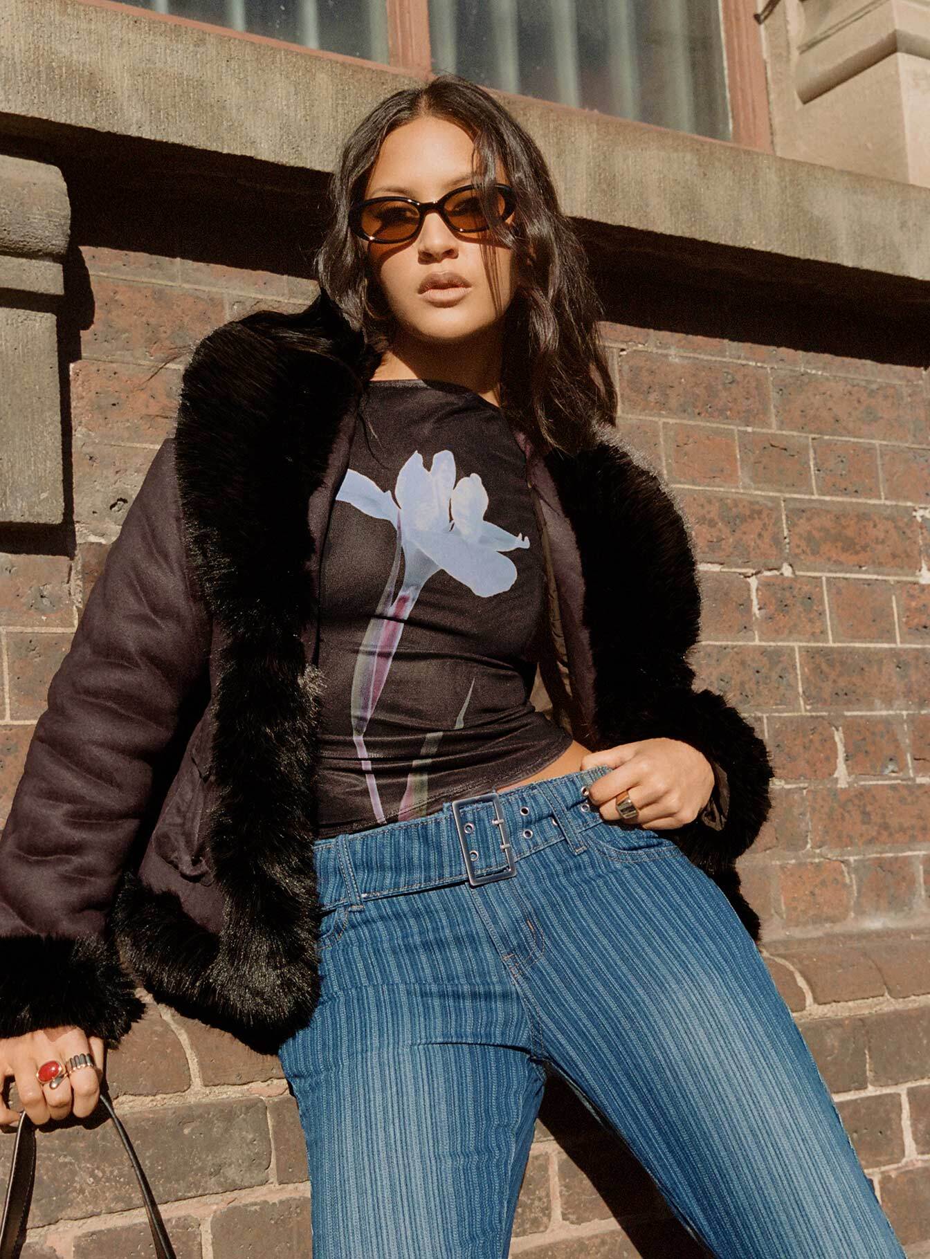 Graciel Penny Lane Jacket Chocolate | Princess Polly