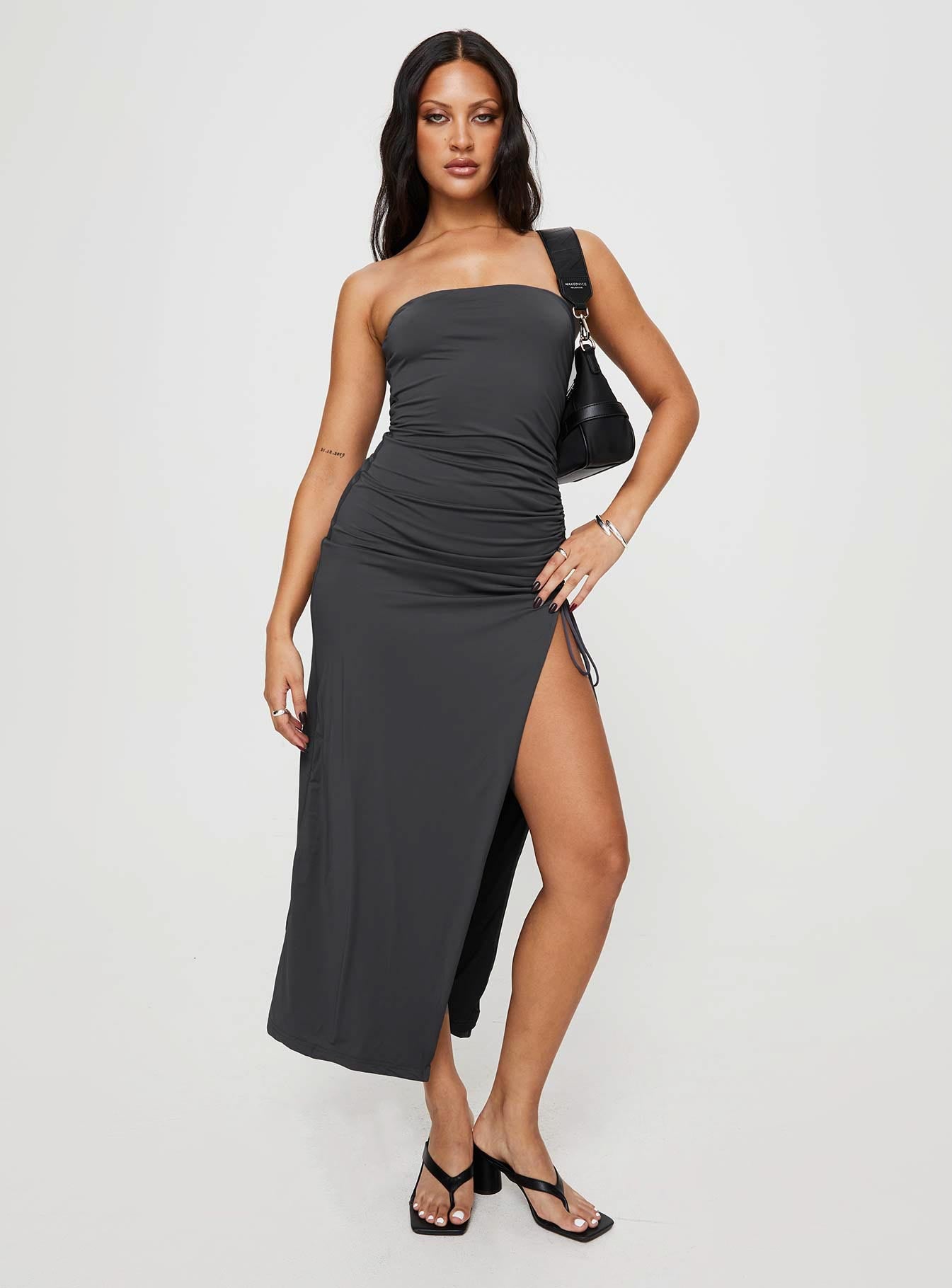 Caprani maxi dress grey