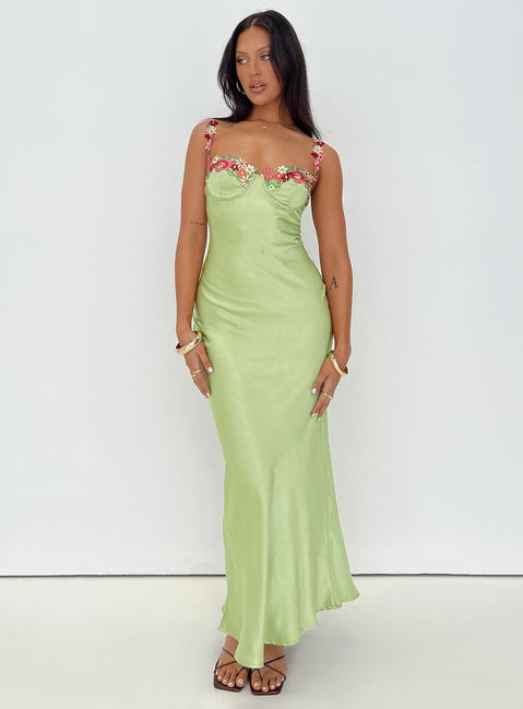 Kenzie Maxi Dress Green | Princess Polly Kenzie Maxi Dress Green | Princess Polly