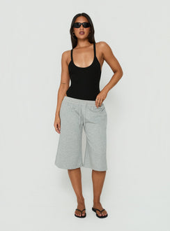 Nerinah Ribbed Bodysuit Black