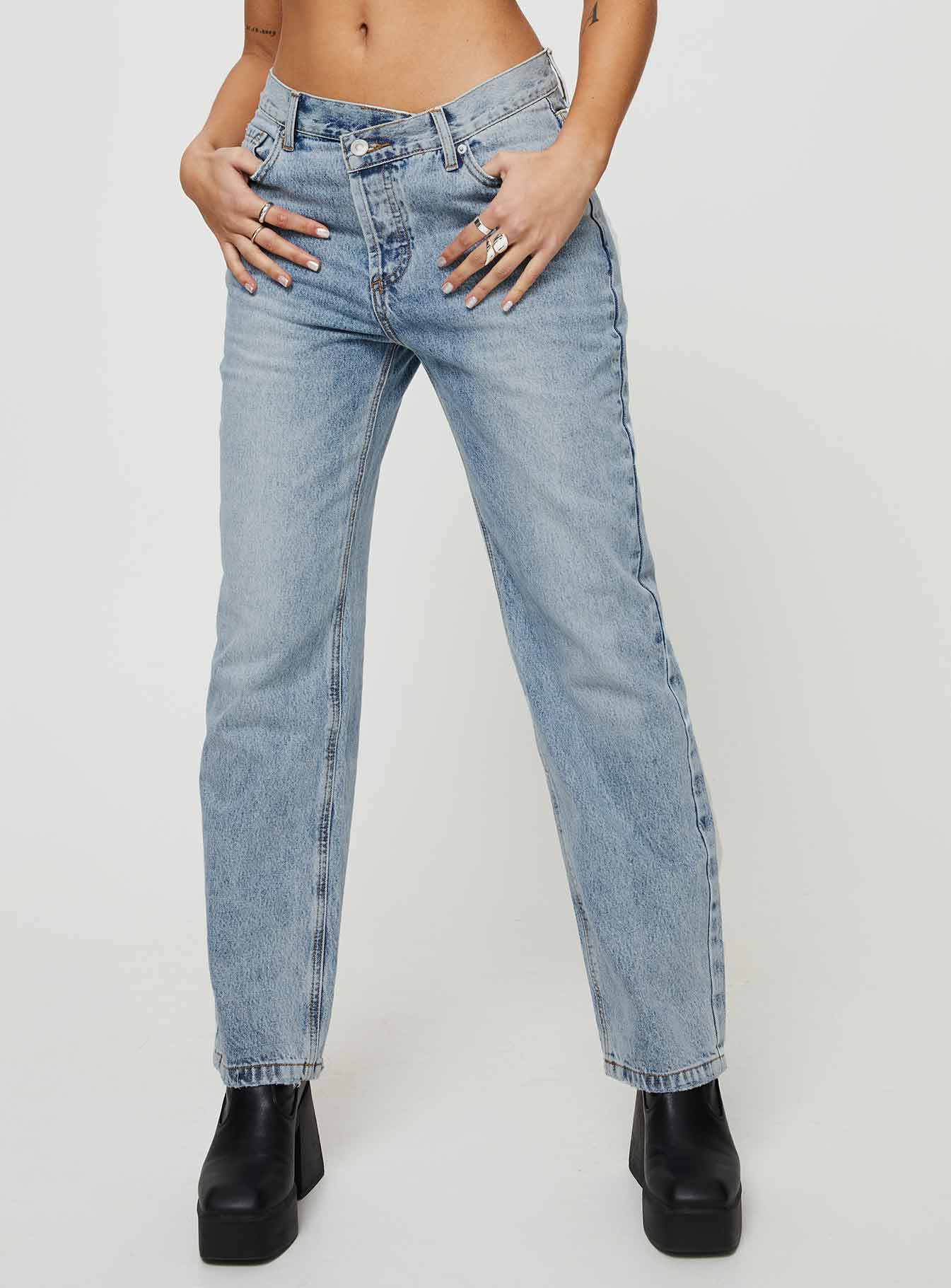 Lee Jeans Lower on the Waist Womens Size 14 Blue Denim Mid Rise STRETCH  WAIST | eBay