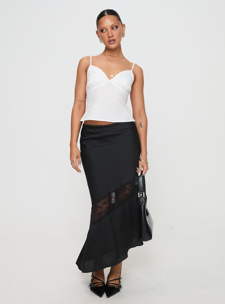 product Carrion Lace Maxi Skirt Black Princess Polly  