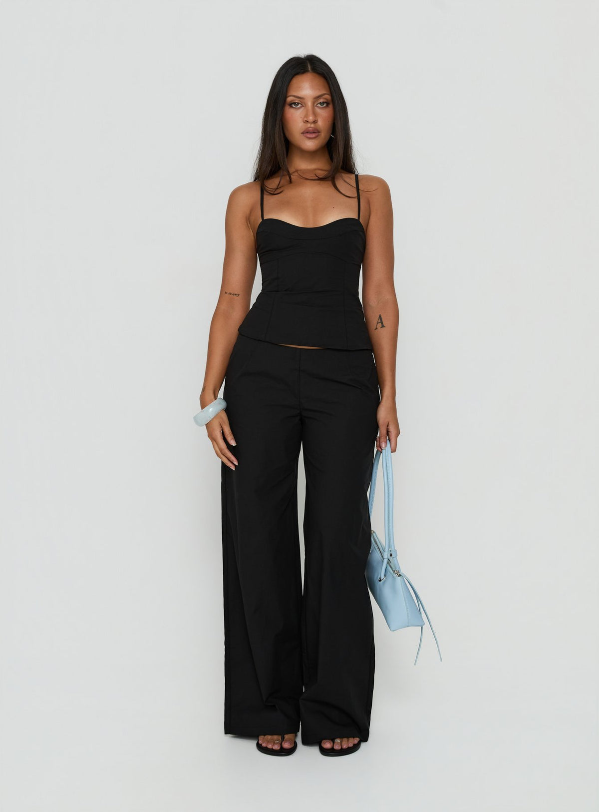 Kierstyn Corset Set Black Petite