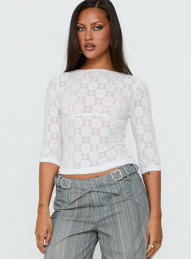 White Lace Tank Tops