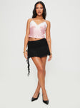 product Maidie Asymmetric Ruffle Mini Skirt Black Princess Polly  Mini Skirts 