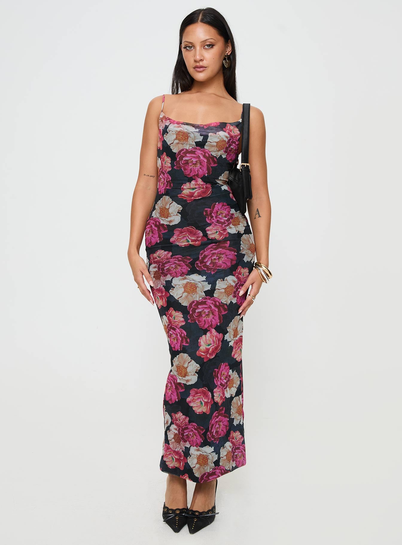 Auley maxi dress multi / red floral