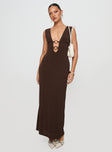 product Princess Polly Crew Neck  Steward Maxi Dress Chocolate