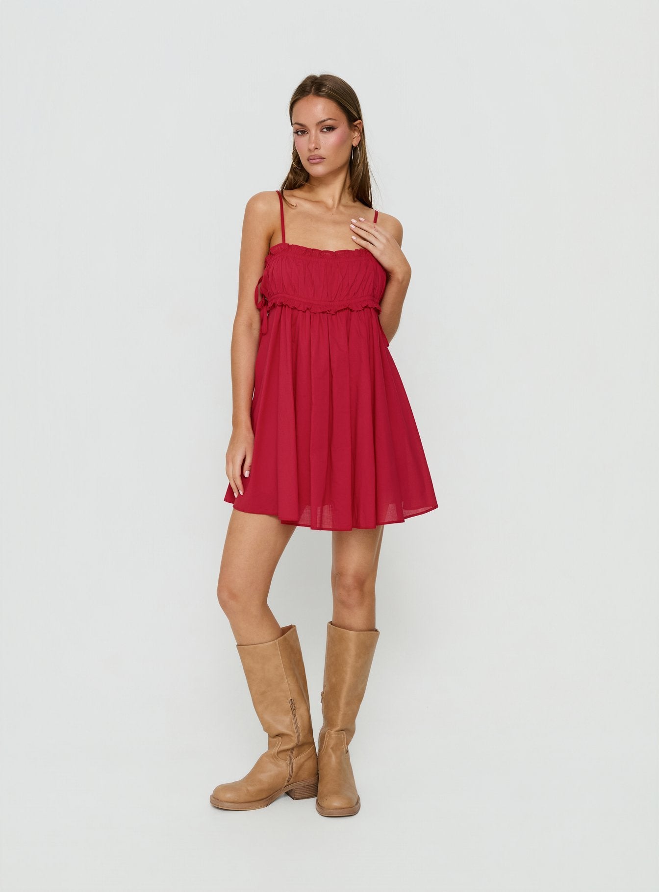 ruched bust mini dress Faye Floral Ruched Mini Dress LARGE