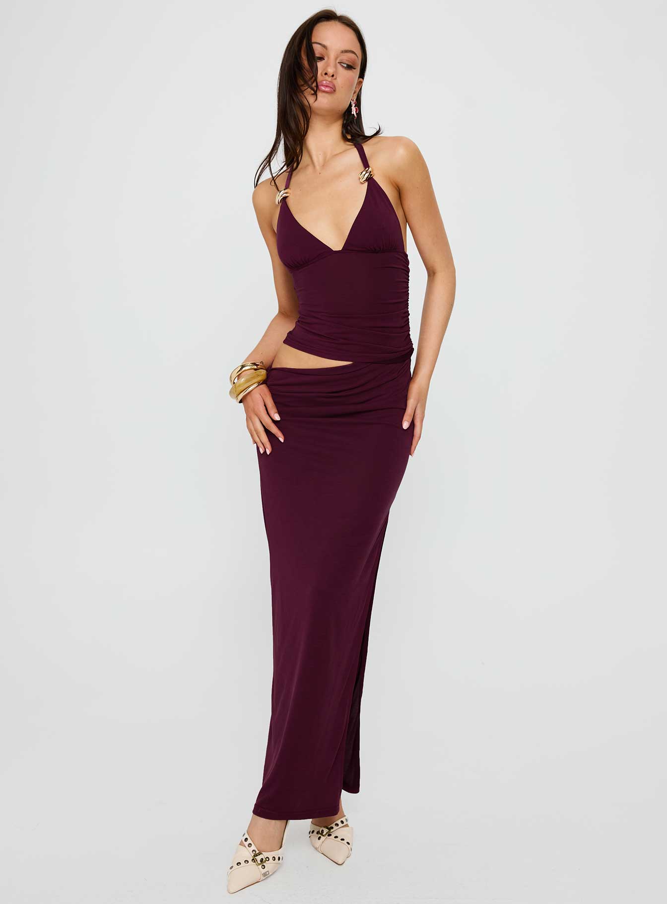 Women's Mesh Halter Maxi Dress London Times Women's Mesh Halter Maxi Dress - Ruched Waist, Purple/Gold, Floor Length For Garden Party London Times Dresses Tj Maxx Women's Mesh Halter Maxi Dress London Times Women's Mesh Halter Maxi Dress - Ruched Waist, Purple/Gold, Floor Length For Garden Party London Times Dresses Tj Maxx