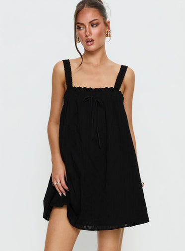black mini dress with corset Tight Mini Party Dress with Sheer Corset main image 1