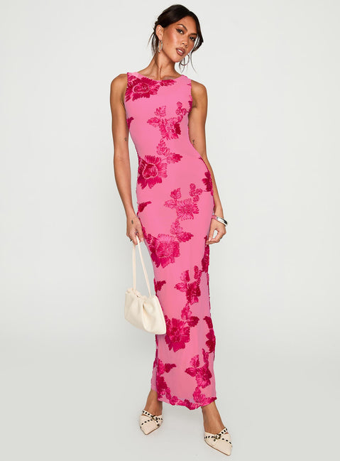 Fionna Floral Maxi Dress | Pink | Womens | Princess Polly Fionna Floral Maxi Dress | Pink | Womens | Princess Polly