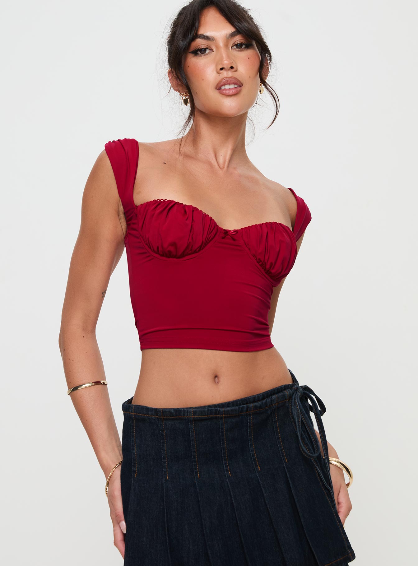 Candyce top red