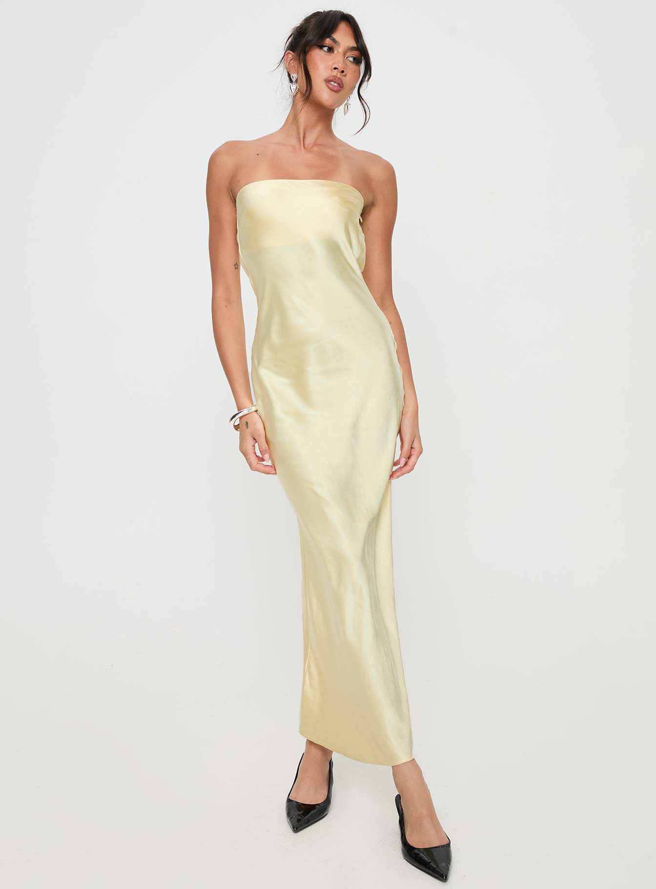 Haley Maxi Dress Yellow | Princess Polly Haley Maxi Dress Yellow | Princess Polly