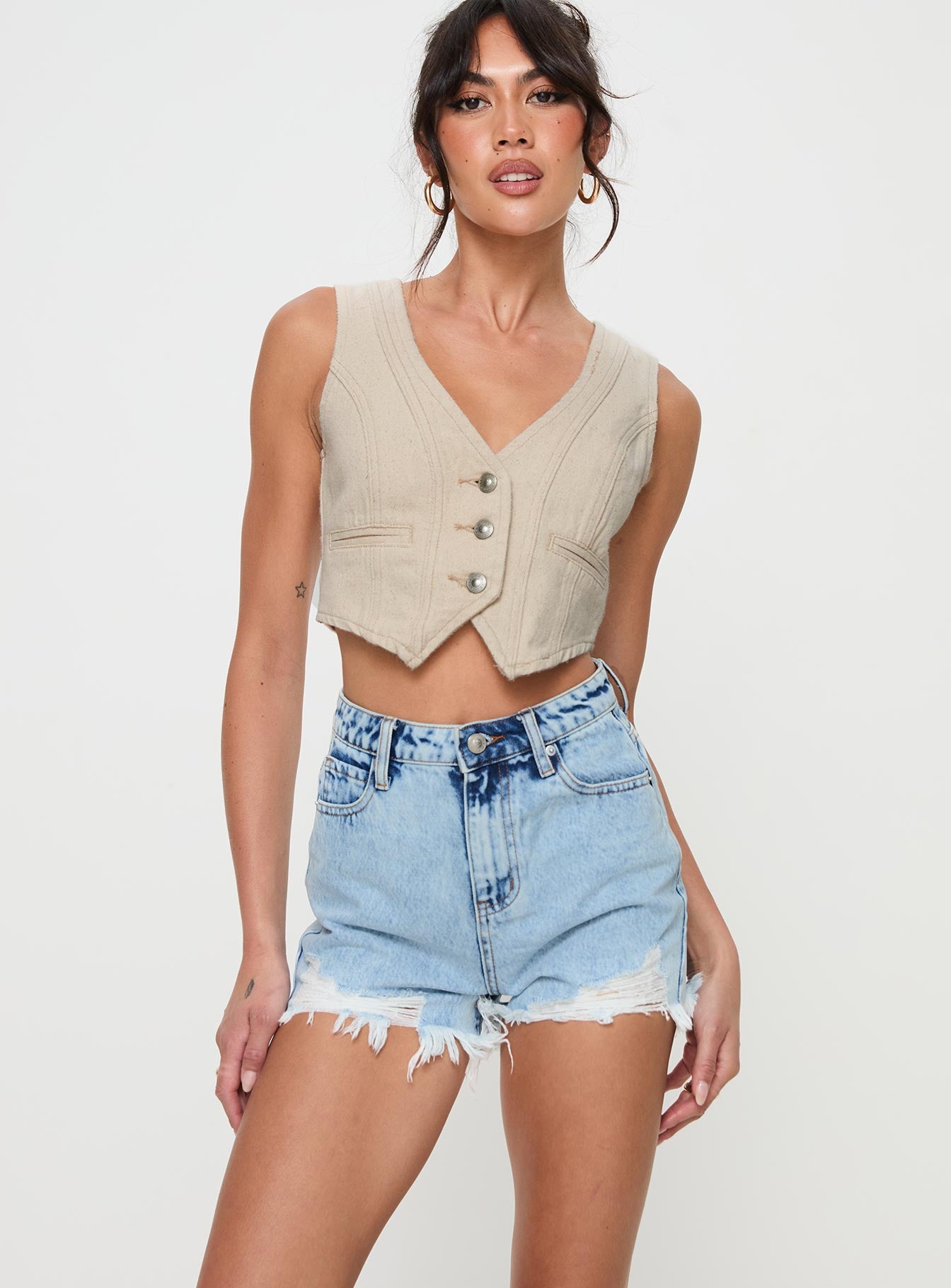 Anne denim shorts