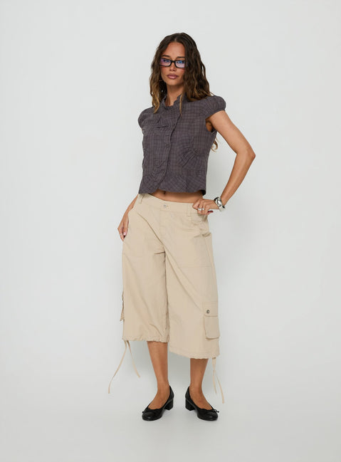 Relaxer 3/4 Cargo Pants Beige