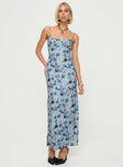 Maxi dress Adjustable shoulder straps, low back, invisible zip fastening at back Non-stretch, fully lined Princess Polly Lower Impact