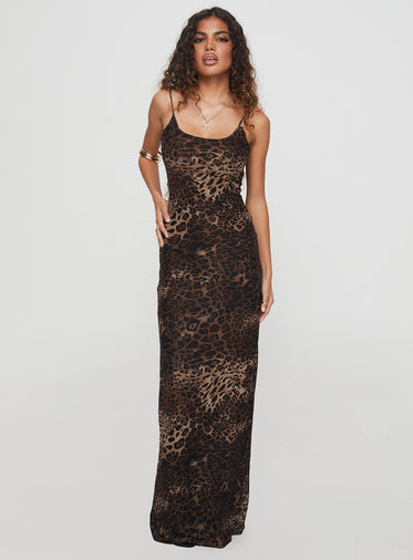 Leopard Print Maxi Dresses Leopard Print Maxi Dresses