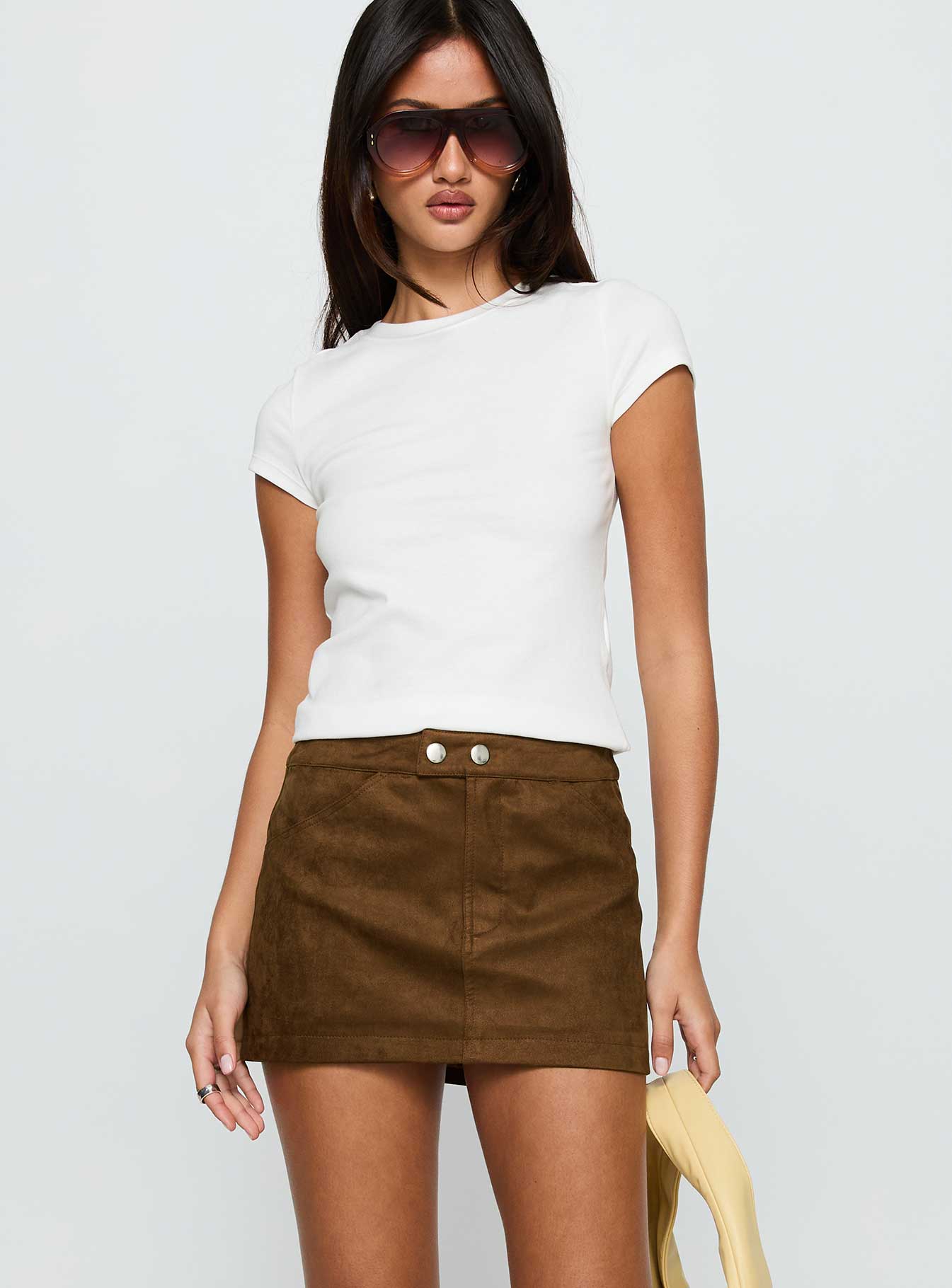 Rhodeo Mini Skirt Brown