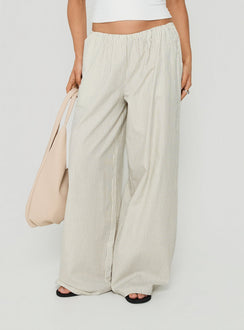 Lunea Concealed Waistband Pants Pinstripe