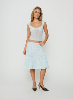Quani Lace Top Blue