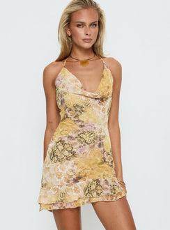 Daisybelle Halter Mini Dress Multi