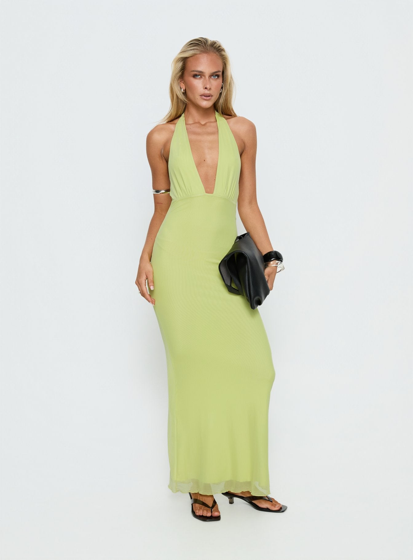 Astrazia Halter Maxi Dress Green | Princess Polly Astrazia Halter Maxi Dress Green | Princess Polly
