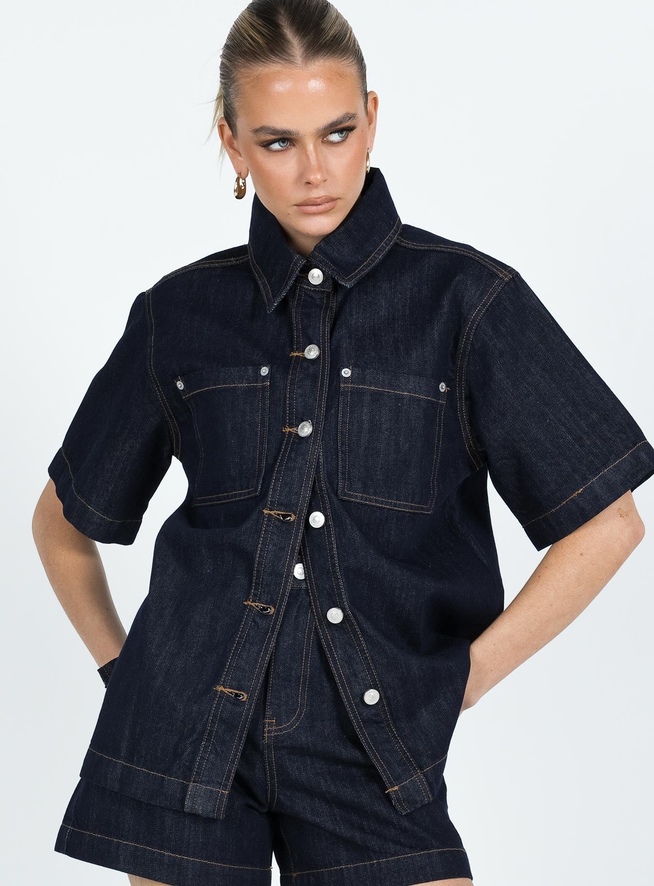 Topshop 2024 denim shacket