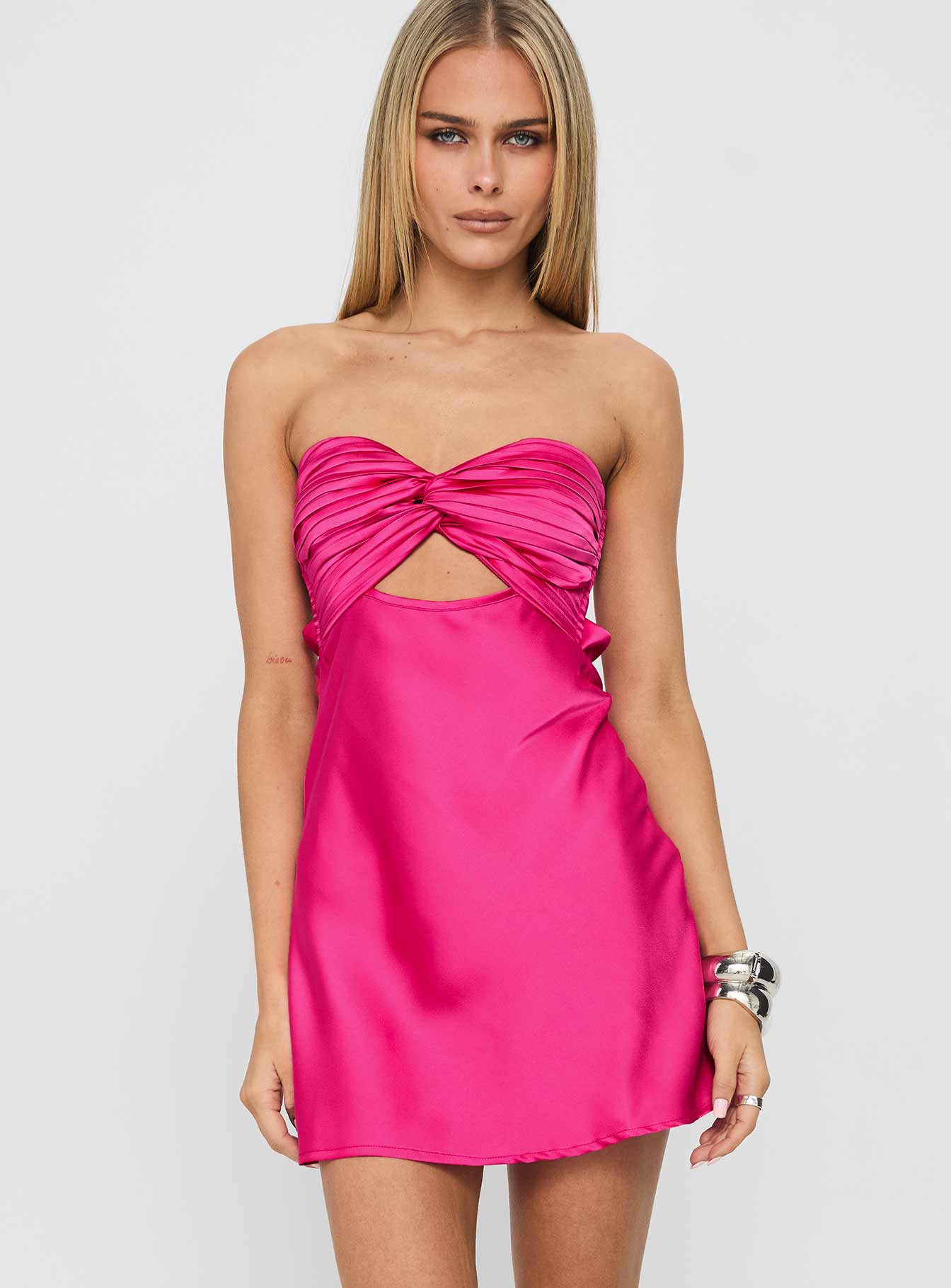 Shellie Mini Dress | Hot Pink | Womens | Princess Polly Shellie Mini Dress | Hot Pink | Womens | Princess Polly