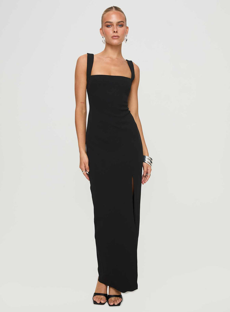 Bombshell Maxi Dress Black Tall | Princess Polly USA