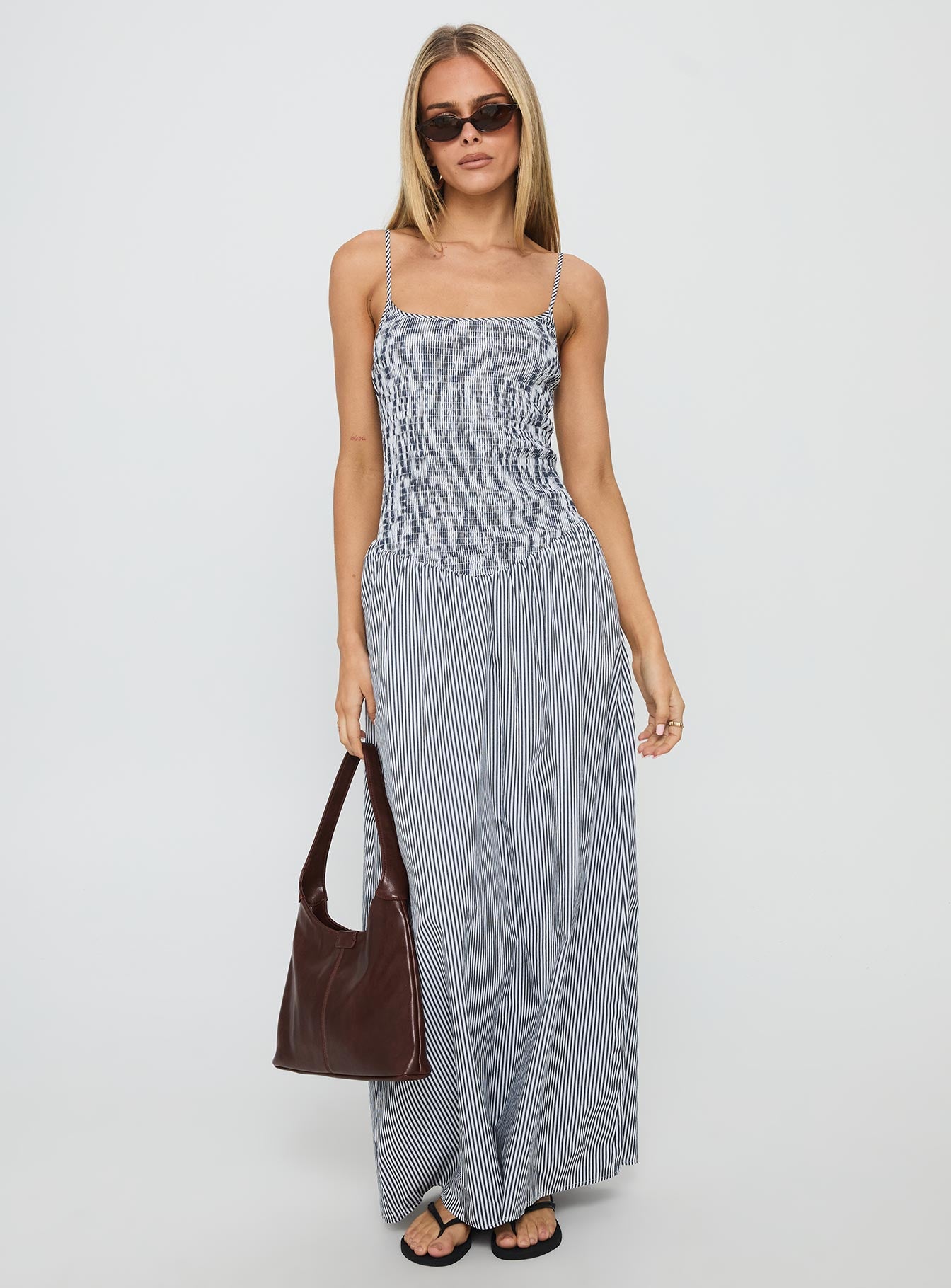 princess polly blue striped dress Archetype Strapless Mini Dress | Blue Stripe | Womens