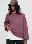 product Ryanna Sweater Burgundy Princess Polly  Long 