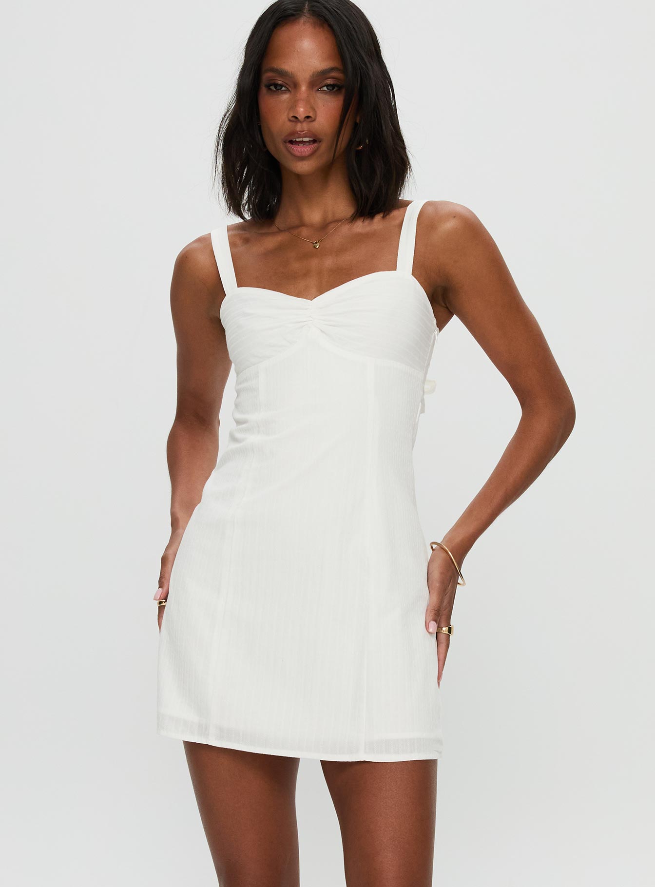 Summer Isles Mini Dress White | Princess Polly Summer Isles Mini Dress White | Princess Polly