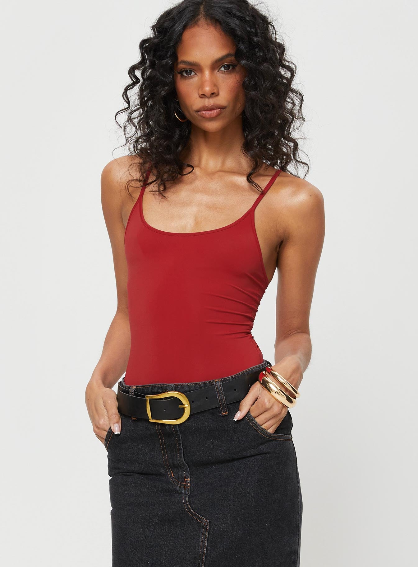 Geary bodysuit red