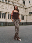 product Manda Maxi Skirt Leopard Princess Polly  Maxi 