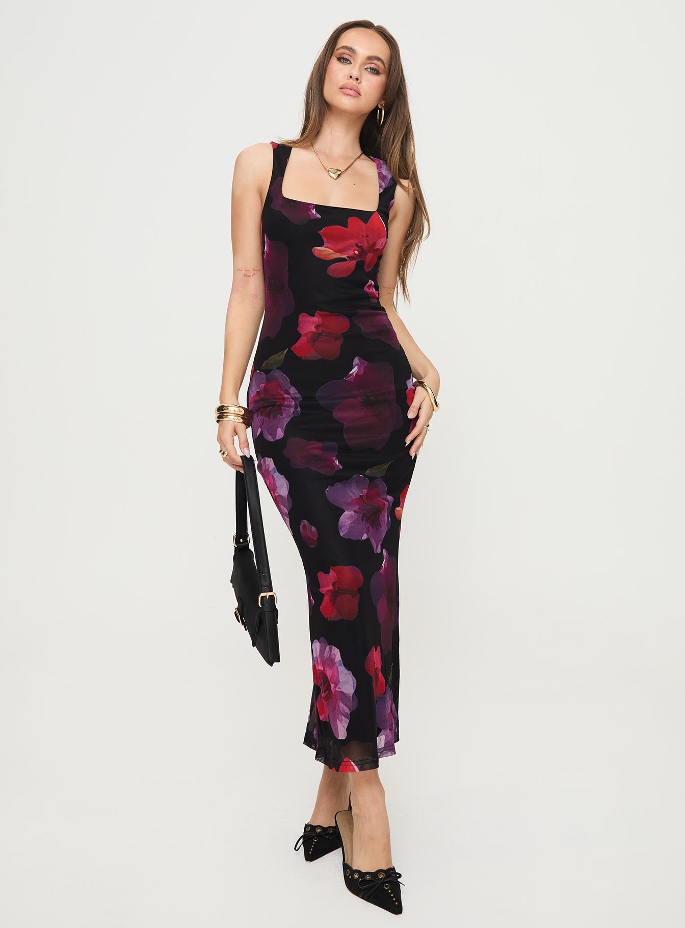 Eviana Maxi Dress Floral | Princess Polly
