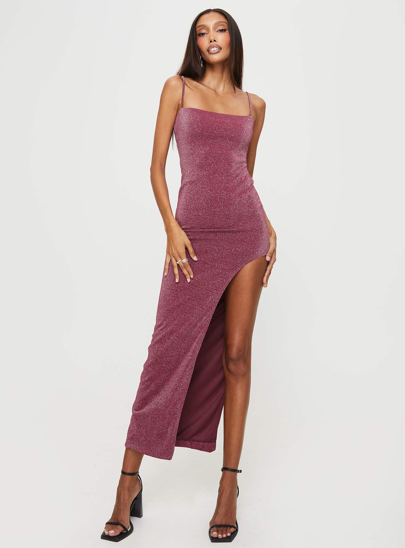 Carboni maxi dress mauve