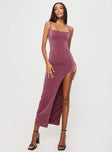 product Princess Polly Square Neck  Carboni Maxi Dress Mauve