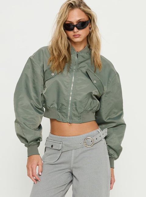 Thalya Bomber Jacket Green